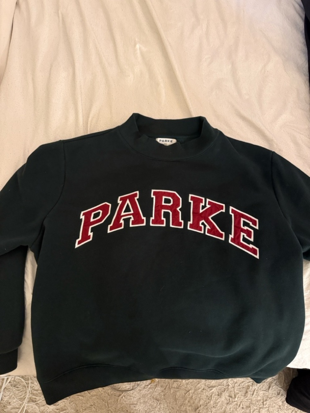 PARKE Green Christmas Mockneck